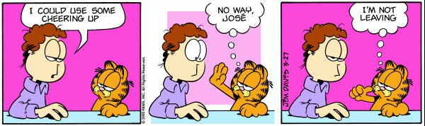 Komiksy garfield - komiks z dnia 27/03/2000