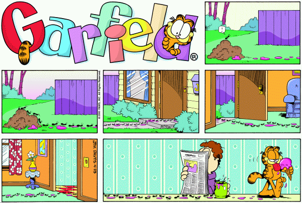 Komiksy garfield - komiks z dnia 23/04/2000