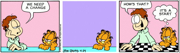 Komiksy garfield - komiks z dnia 24/04/2000