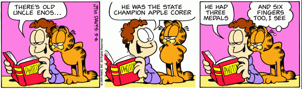 Komiksy garfield - komiks z dnia 06/05/2000