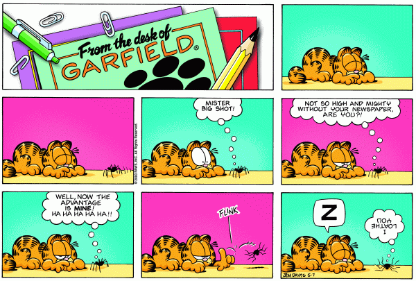 Komiksy garfield - komiks z dnia 07/05/2000