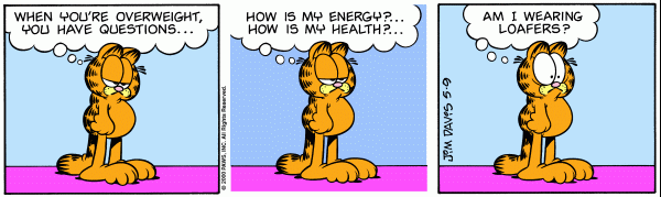 Komiksy garfield - komiks z dnia 09/05/2000