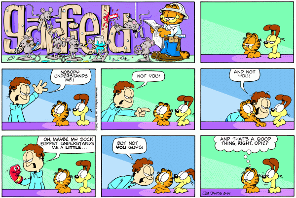 Komiksy garfield - komiks z dnia 14/05/2000