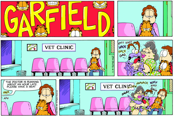 Komiksy garfield - komiks z dnia 11/06/2000