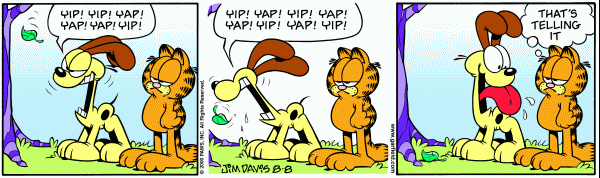 Komiksy garfield - komiks z dnia 08/08/2000