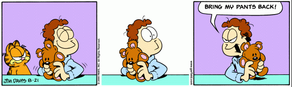 Komiksy garfield - komiks z dnia 21/08/2000