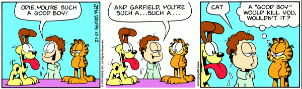 Komiksy garfield - komiks z dnia 12/10/2000