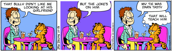 Komiksy garfield - komiks z dnia 13/10/2000