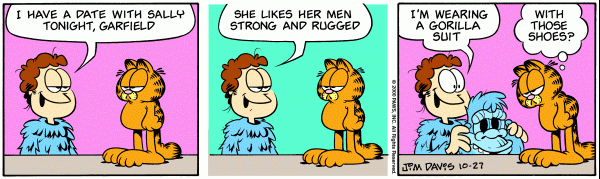 Komiksy garfield - komiks z dnia 27/10/2000