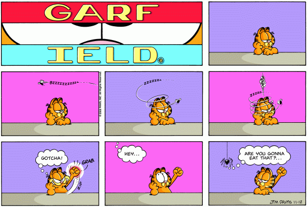 Komiksy garfield - komiks z dnia 12/11/2000