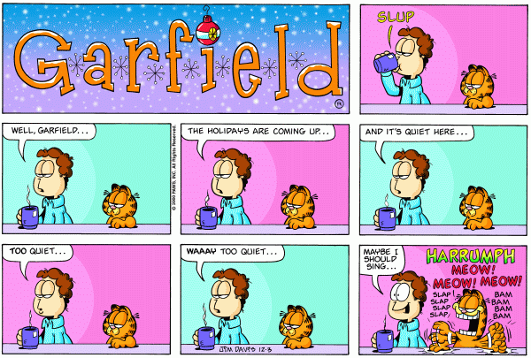 Komiksy garfield - komiks z dnia 03/12/2000