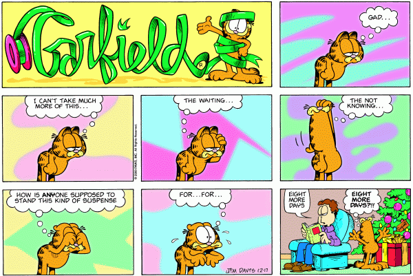 Komiksy garfield - komiks z dnia 17/12/2000