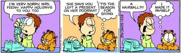 Komiksy garfield - komiks z dnia 23/12/2000