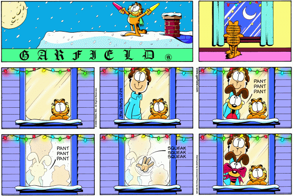 Komiksy garfield - komiks z dnia 24/12/2000