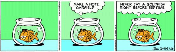 Komiksy garfield - komiks z dnia 26/01/2001