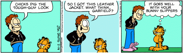 Komiksy garfield - komiks z dnia 19/02/2001
