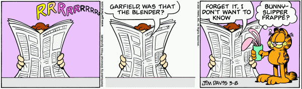 Komiksy garfield - komiks z dnia 08/03/2001