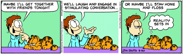 Komiksy garfield - komiks z dnia 30/03/2001