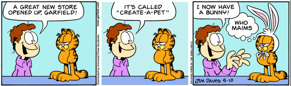 Komiksy garfield - komiks z dnia 10/05/2001