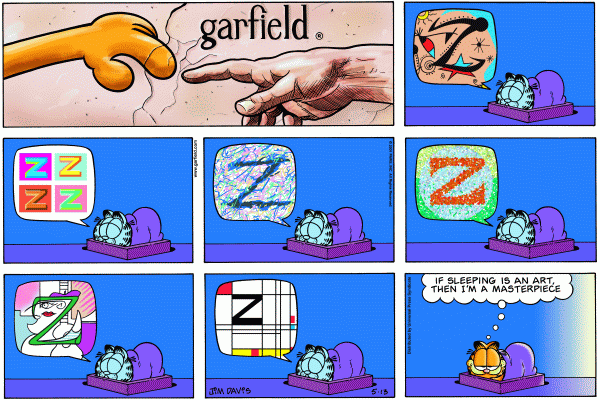 Komiksy garfield - komiks z dnia 13/05/2001