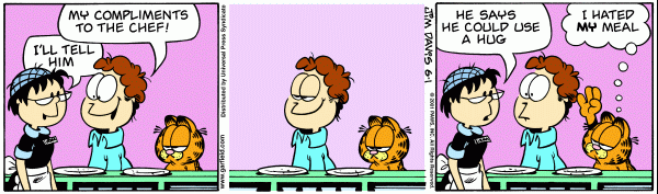 Komiksy garfield - komiks z dnia 01/06/2001