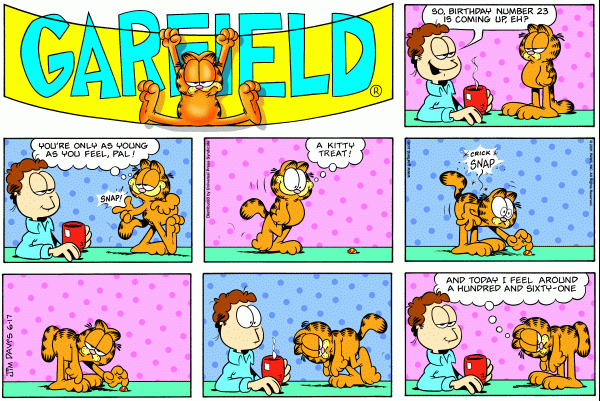 Komiksy garfield - komiks z dnia 17/06/2001