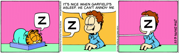 Komiksy garfield - komiks z dnia 22/06/2001