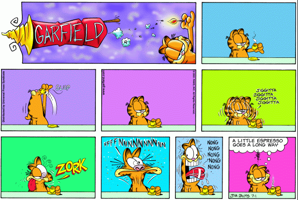 Komiksy garfield - komiks z dnia 01/07/2001