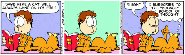 Komiksy garfield - komiks z dnia 17/07/2001