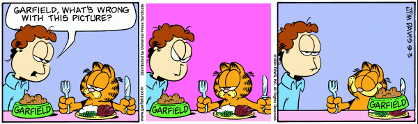 Komiksy garfield - komiks z dnia 03/09/2001