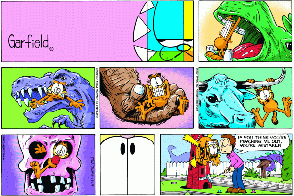 Komiksy garfield - komiks z dnia 18/11/2001