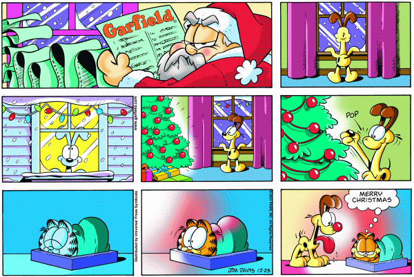 Komiksy garfield - komiks z dnia 23/12/2001