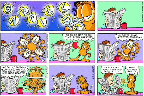 Komiksy garfield - komiks z dnia 13/01/2002