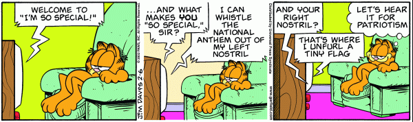 Komiksy garfield - komiks z dnia 06/02/2002