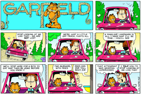 Komiksy garfield - komiks z dnia 24/02/2002