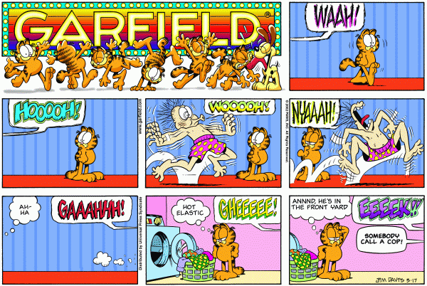 Komiksy garfield - komiks z dnia 17/03/2002