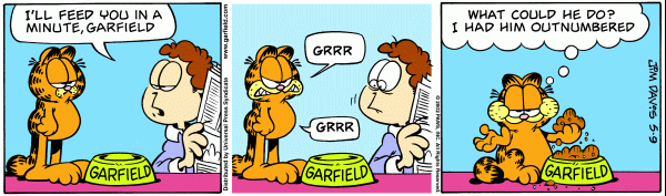 Komiksy garfield - komiks z dnia 09/05/2002