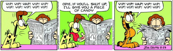 Komiksy garfield - komiks z dnia 23/05/2002