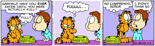 Komiksy garfield - komiks z dnia 02/07/2002