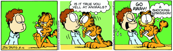 Komiksy garfield - komiks z dnia 14/08/2002