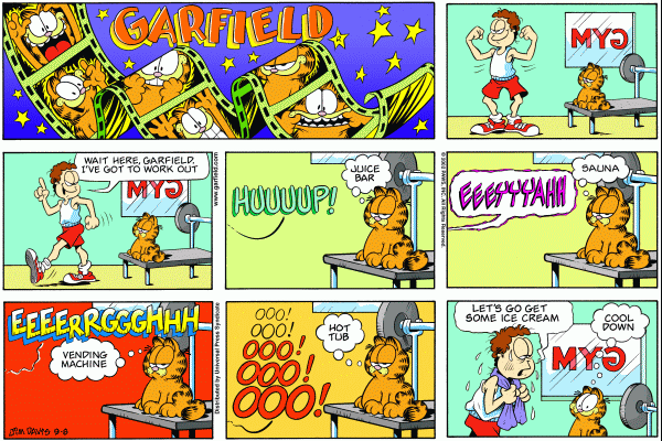 Komiksy garfield - komiks z dnia 08/09/2002