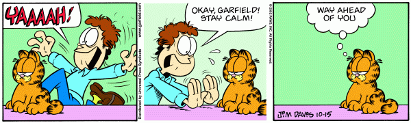 Komiksy garfield - komiks z dnia 15/10/2002