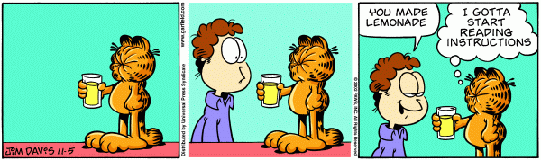 Komiksy garfield - komiks z dnia 05/11/2002