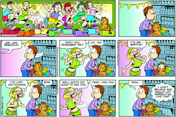 Komiksy garfield - komiks z dnia 12/01/2003