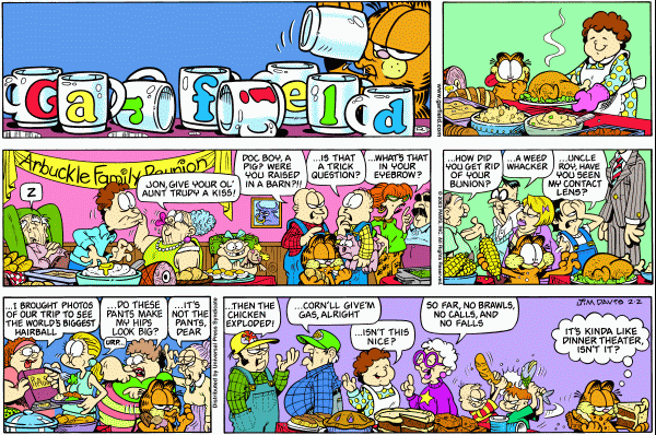 Komiksy garfield - komiks z dnia 02/02/2003