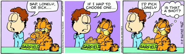 Komiksy garfield - komiks z dnia 11/02/2003