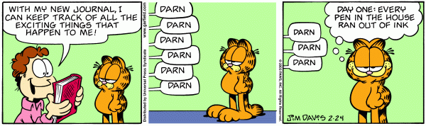 Komiksy garfield - komiks z dnia 24/02/2003