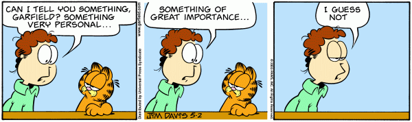 Komiksy garfield - komiks z dnia 02/05/2003