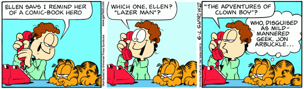 Komiksy garfield - komiks z dnia 09/07/2003