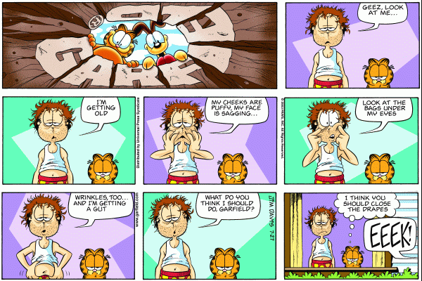 Komiksy garfield - komiks z dnia 27/07/2003